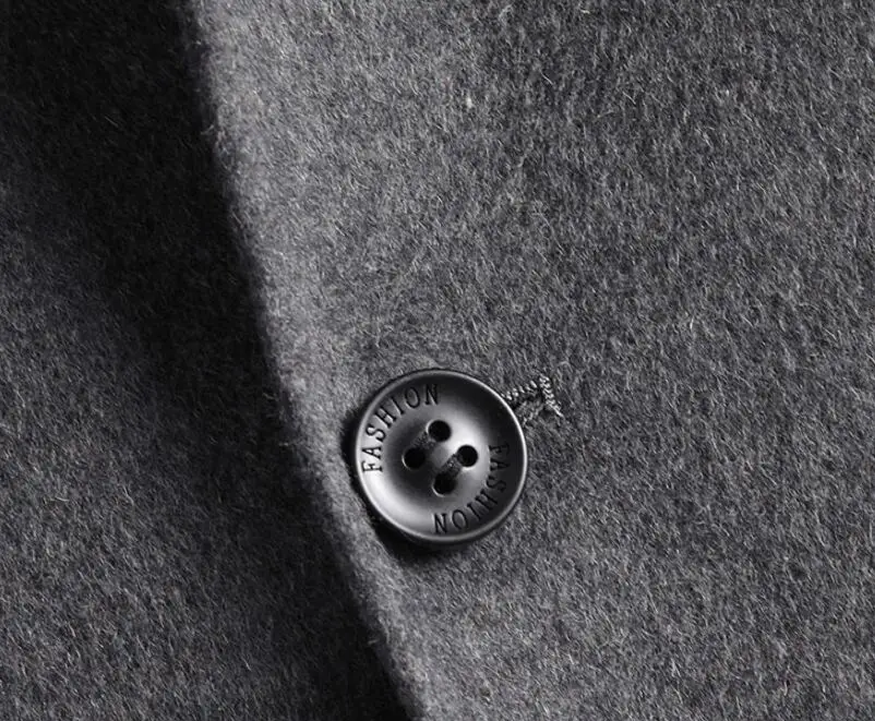 

2020 Autumn winter lapel Men Double-sided wool coat Fashion Business Solid Color Woolen Comfortable Warm Casual Outerwear w1035