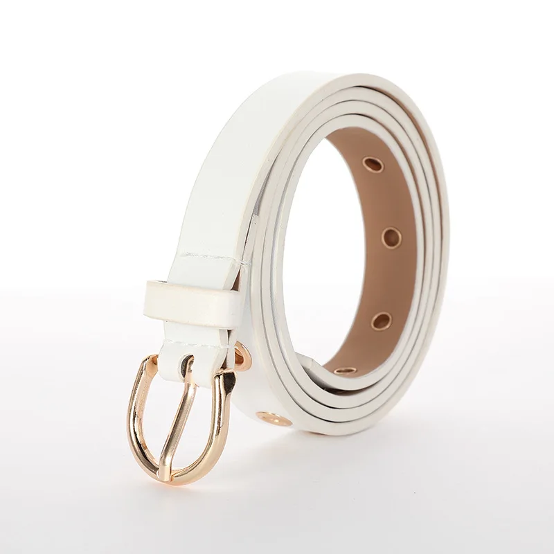 

2021ELEGZO Female Waistband PU leather ladies all-match belt pure color dress jeans belt