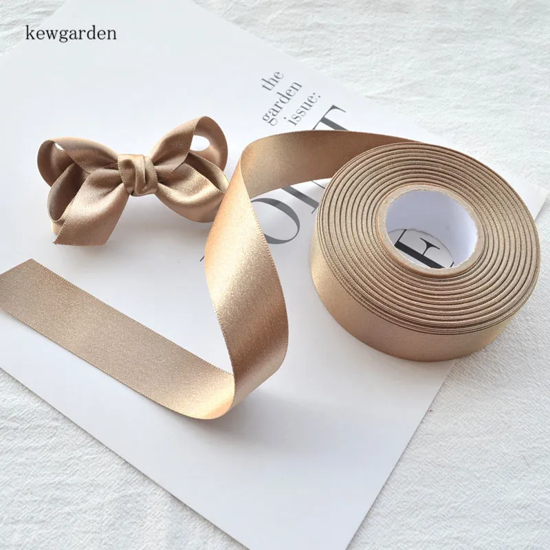 Яркий светильник Kewgarden 25 мм 1 дюйм золотистые ленты Аксессуары для волос с бантом