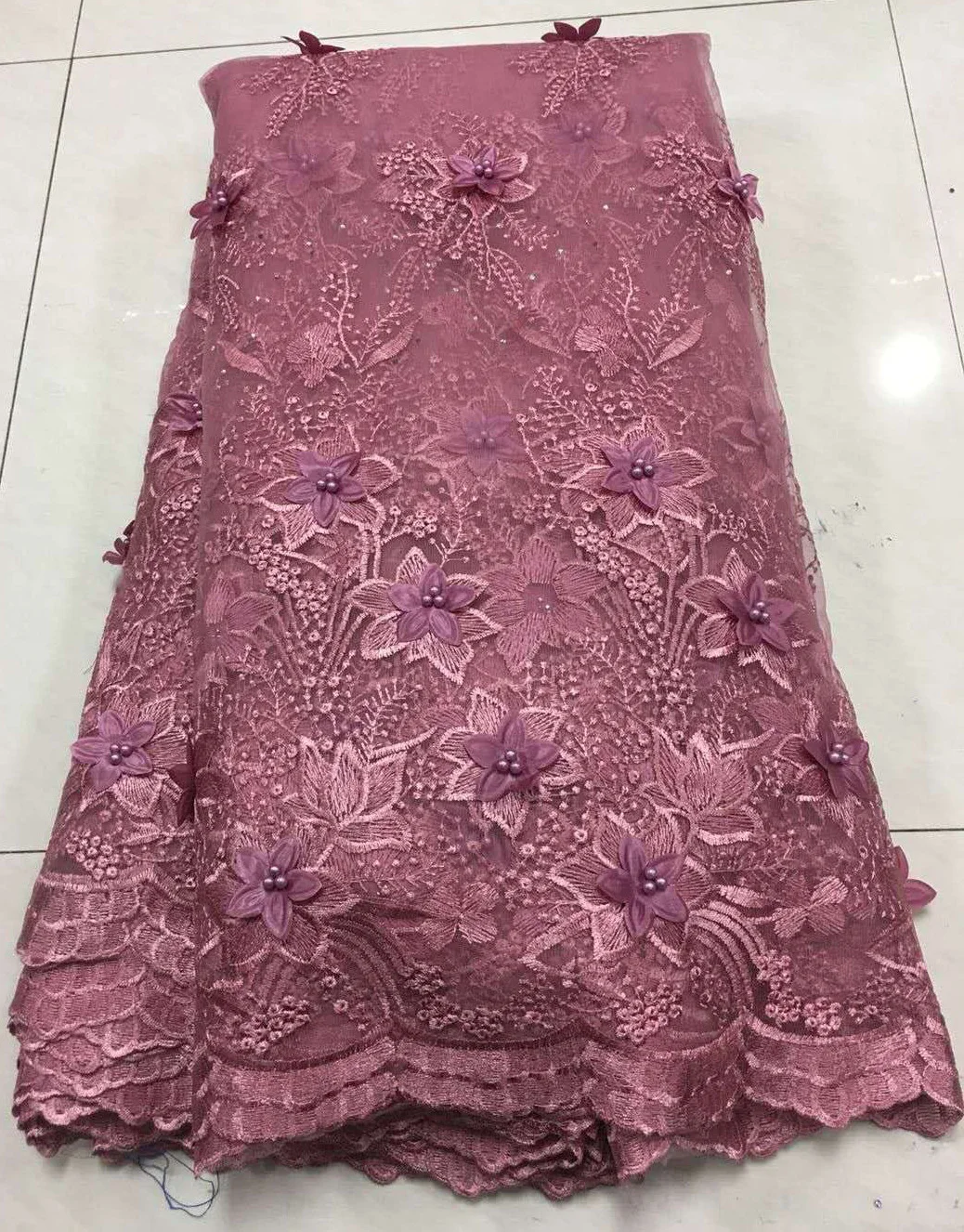 Французская кружевная ткань бисерная зеленая африканская 2019 Высококачественная