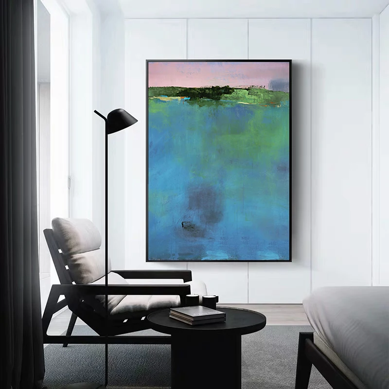 Скандинавская абстрактная картина маслом настенная Картина на холсте