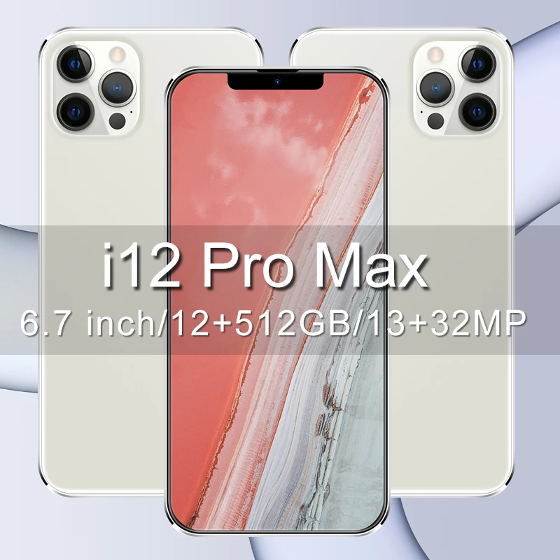 

Новинка 2021, смартфон i12 pro, максимальное расстояние, MTK6799, 6,7 дюйма, HD дисплей с изображением точки росы, 32 МП, камера 12 + 512 ГБ, ультратонкий теле...