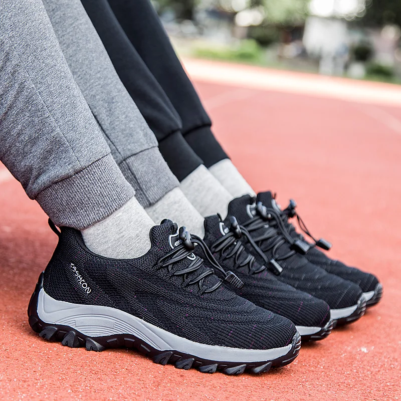 

Fashion Women Lightweight Sneakers Shoes Outdoor Sports Shoes Breathable Mesh Comfort Shoes Air Cushion Lace Up Zapatos Mujer