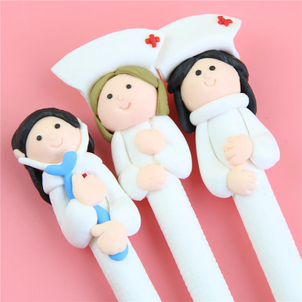 1 шт. шариковая ручка с милым рисунком доктора медсестры полимерная Caly шариковые