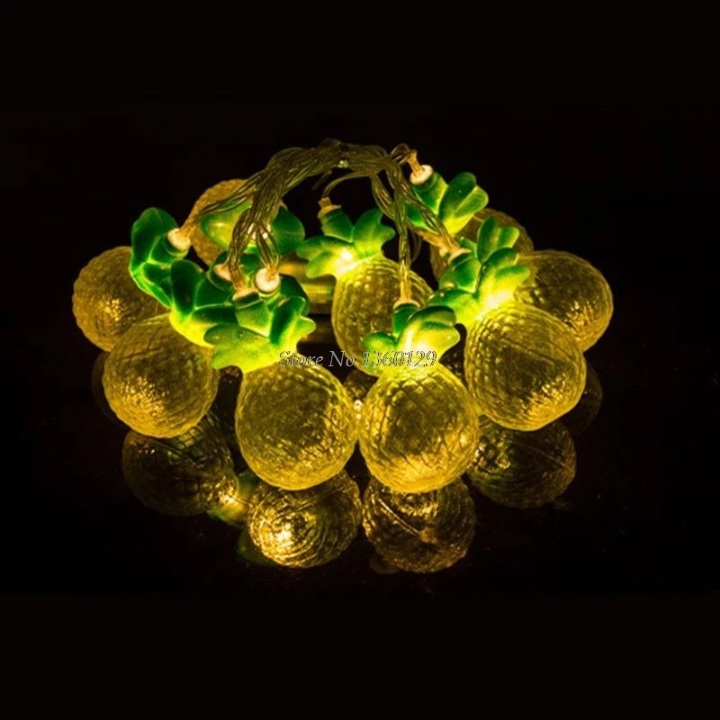 Metal Fruit Shape String Lights 1.5m 10 LED Fairy Retro Garland Home Decor Luminary Christmas Party Wedding Decoration | Лампы и