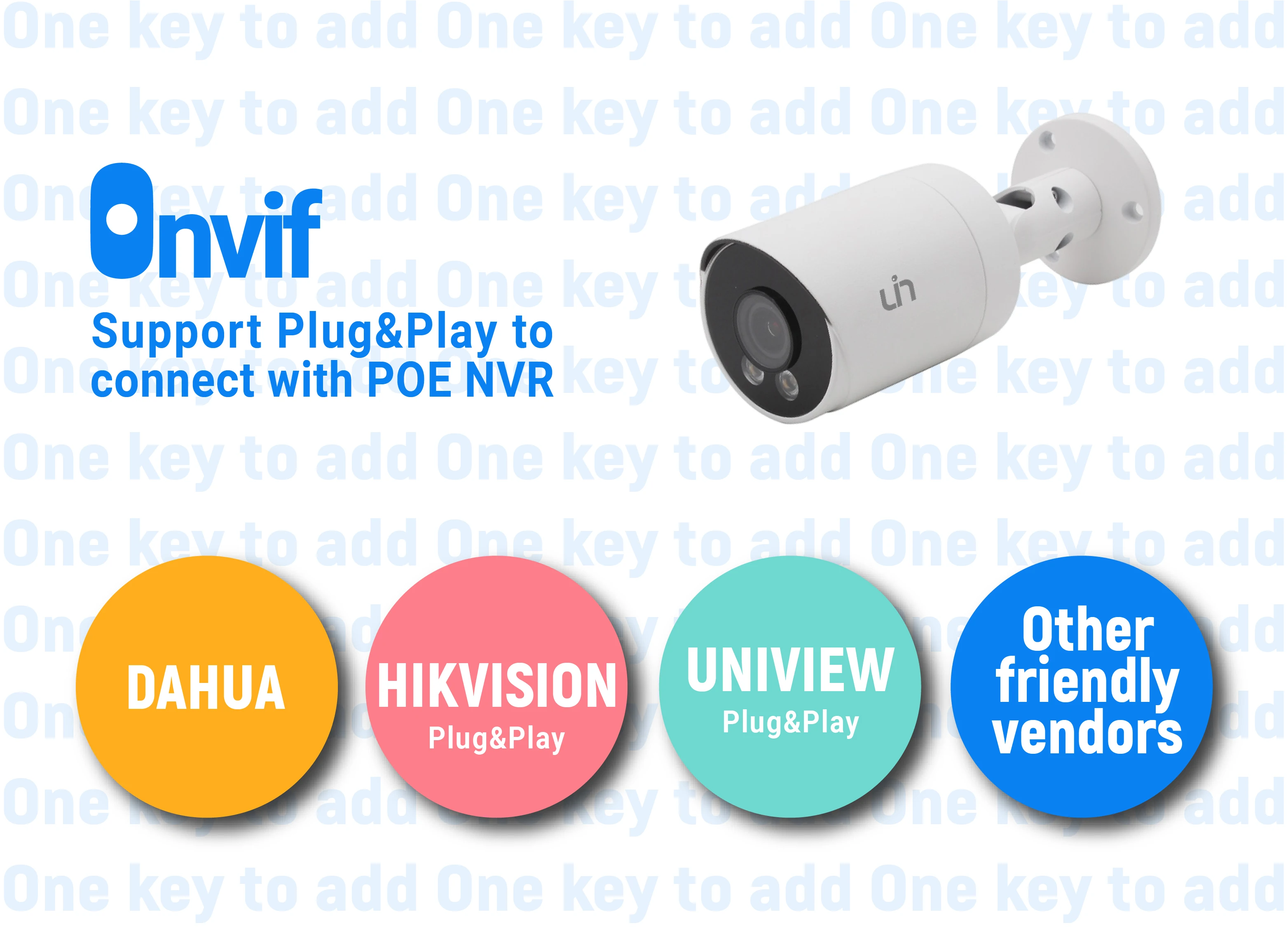 

UIN 5MP Surveillance CCTV IP POE Bullet Camera Outdoor Indoor H.265 Onvif Night Vision IR 30m HK Compatible