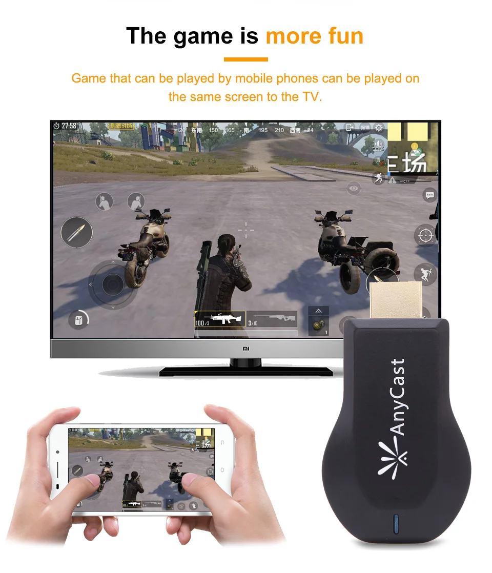 

HD 1080P AnyCast M9-2 plus TV Stick miracast airplay Wi-Fi HDMI