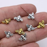 20pcs gold color bee loose spacer beads for jewelry making bracelet diy necklace handmade craft