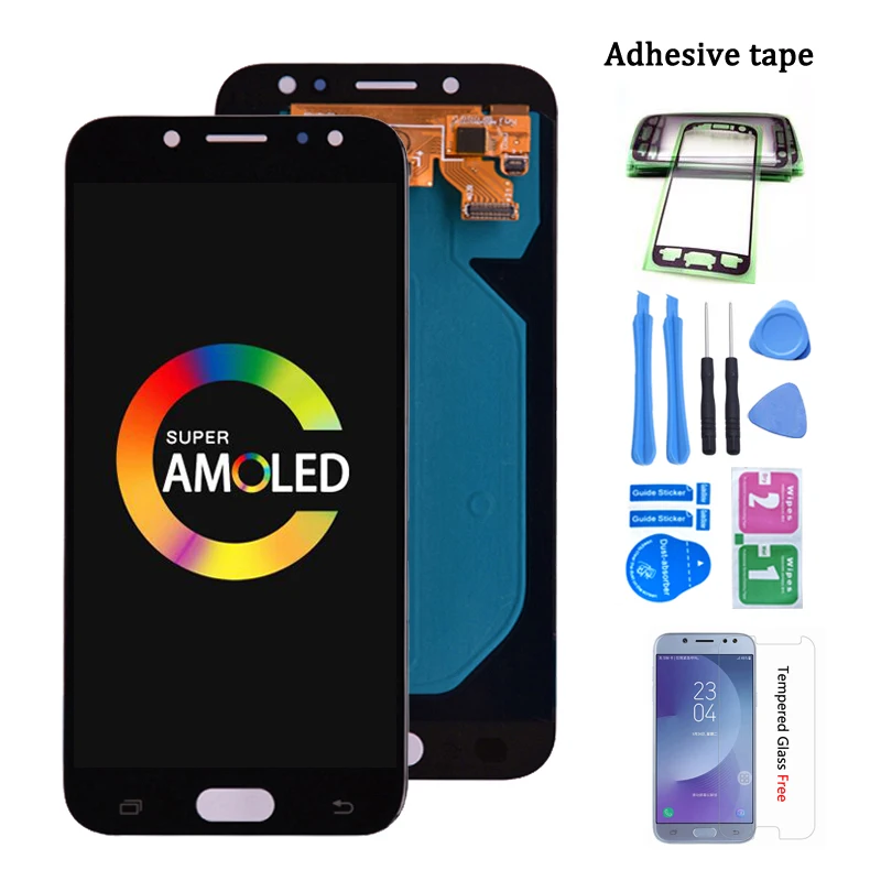 Оригинальный супер Amoled для Samsung Galaxy J7 Pro 2017 J730 J730F ЖК дисплей с кодирующий