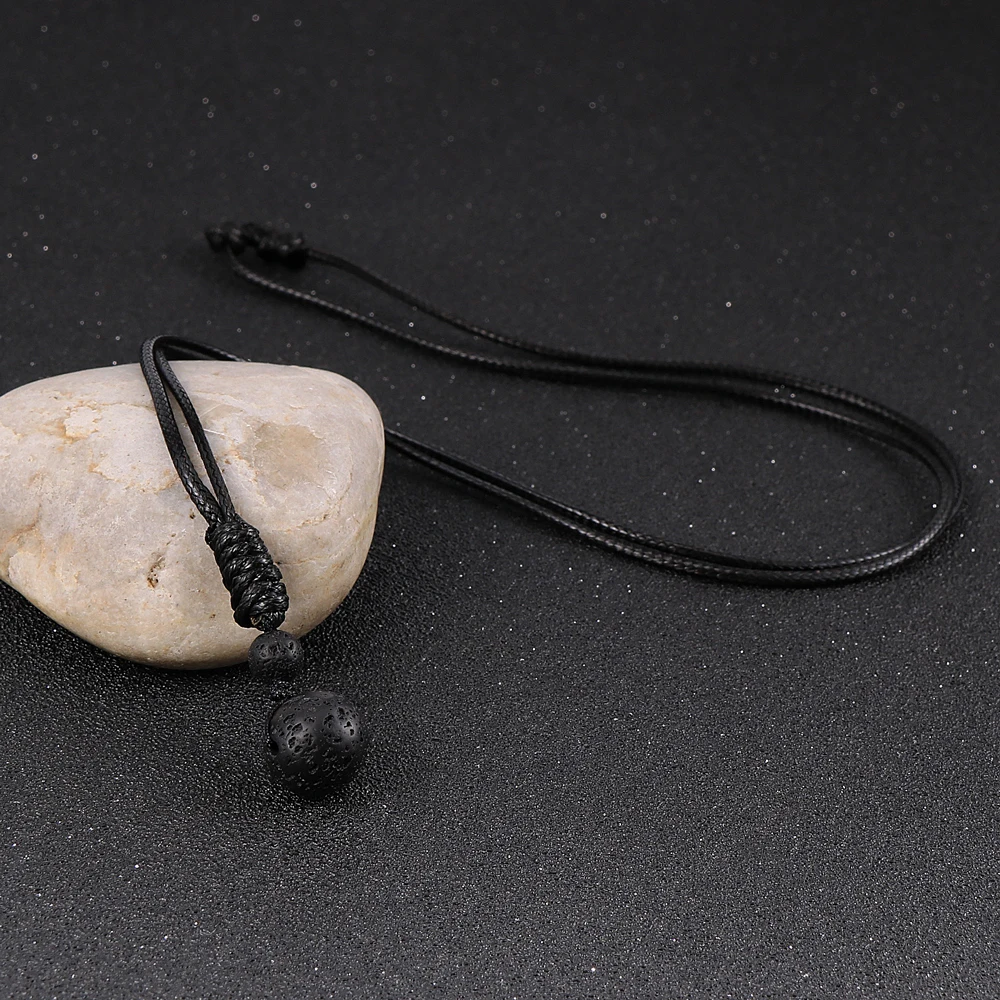 Мужские и женские очаровательные каменные бусины ожерелье с тигром кулон