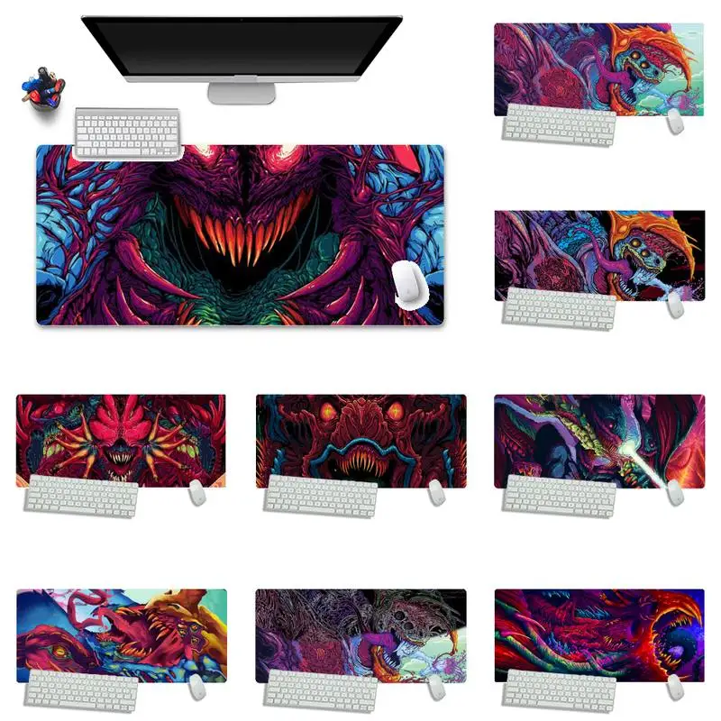 

Hyper Beast Ghost CS Durable Rubber Mouse Mat Pad Keyboard Game Mouse Mat pad XXL XL X Non-slip Laptop Cushion