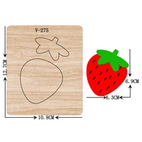 diy new strawberry wooden dies cutting dies for scrapbooking multiple sizes v 275