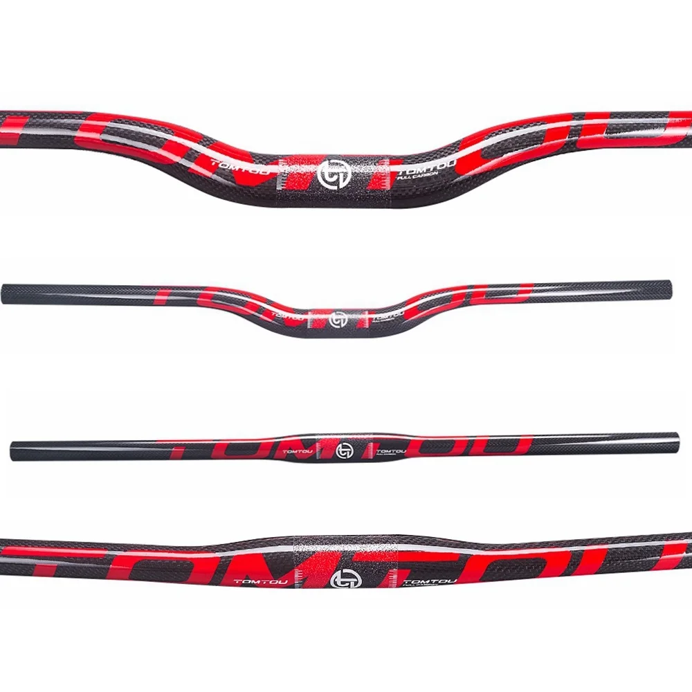 Велосипедный руль TOMTOU из углеродного волокна комплекты для руля 3k + подседельный