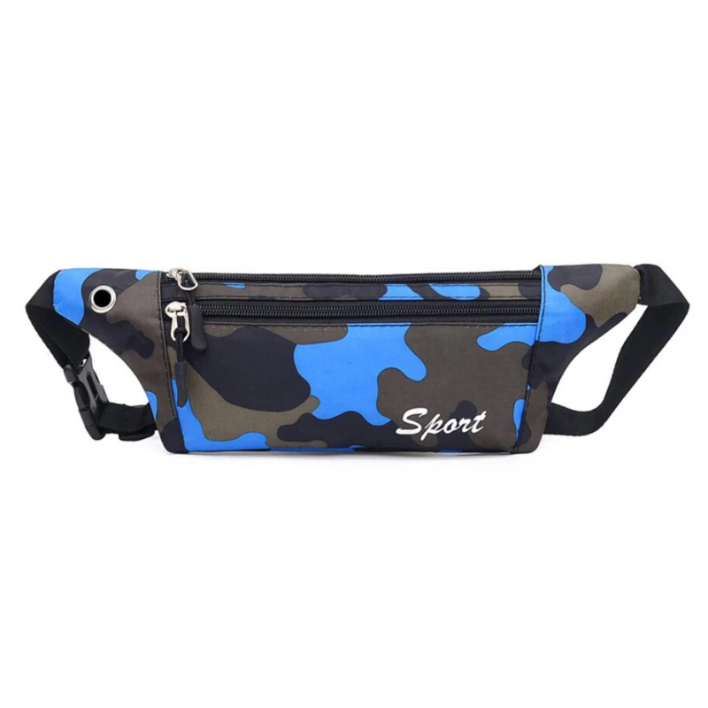 

New Camouflage Dark Grain Bum Bag Canvas Unisex Fanny Pack Waist Hip Belt Bag Purse Pouch Pocket Travel Running Sport Bag