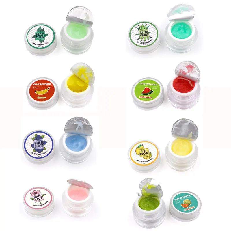 Средство для снятия клея для ресниц с фруктовым вкусом, средство для снятия запаха, нулевая стимуляция, средство для макияжа, 9 видов