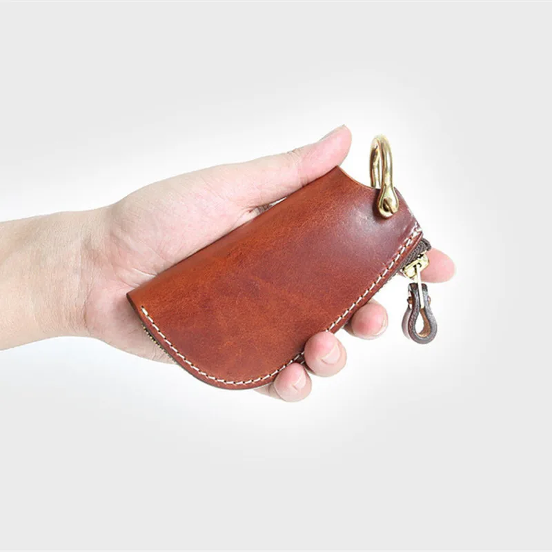 Автомобильный мужской держатель для ключей из 100% натуральной кожи женские