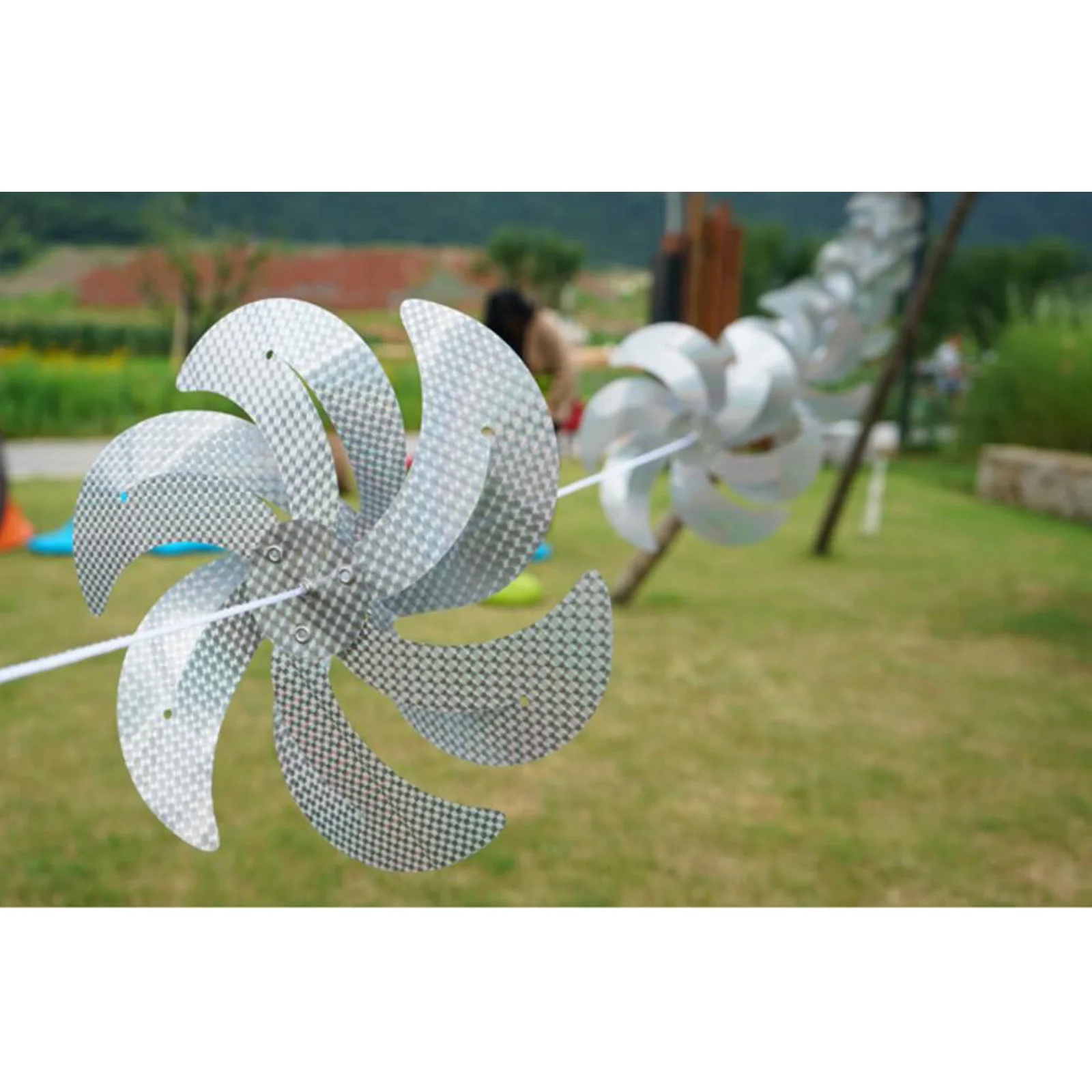 

Bird Repellent Windmill String Garden Decoration Reflective Bird Drive Scare