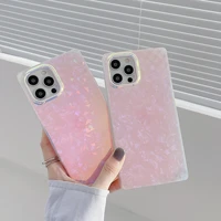 luxury square laser glitter bling case for iphone 13 12 11 pro max x xr se 2020 7 8 plus soft imd shell pattern protection cover