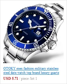OTOKY Роскошные модные водонепроницаемые светящиеся мужские золотые скульптуры дракона кварцевые часы Роскошные мужские стальные часы кожаные спортивные качественные