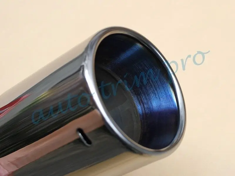 Универсальный глушитель выхлопной трубы наконечник входного хвоста 76 мм 3 дюйма