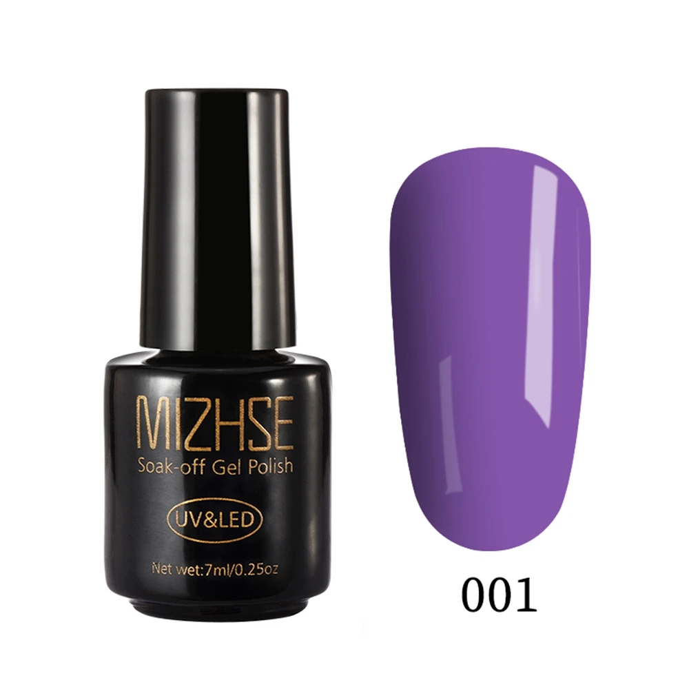 XWZ001 MIZHSE Гель-лак для ногтей 7 мл UV Vernis Полупостоянный праймер верхнее покрытие для маникюра xx цветов гелевое покрытие для ногтей гель-арт - Цвет: XWZ001