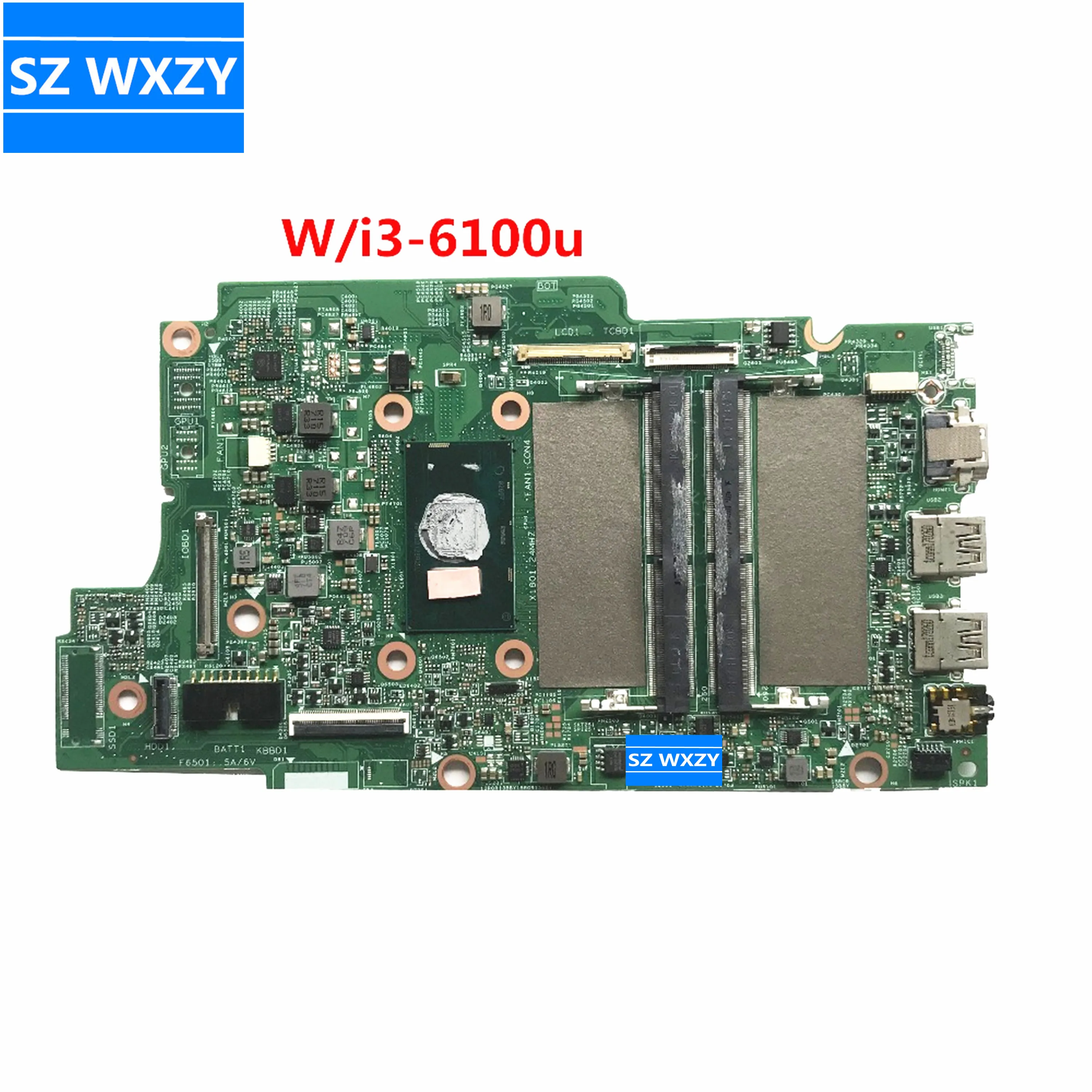 CN-0JV40X для DELL INSPIRON 5368 5568 материнская плата ноутбука 0JV40X JV40X с SR2EU I3-6100u CPU DDR4 MB 100%
