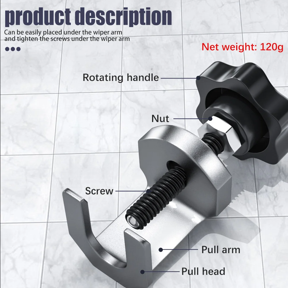 Universal Car Windscreen Window Wiper Puller Windshield Arm Removal Repair Tool Glass Mechanics Auto Kit Parts | Автомобили и