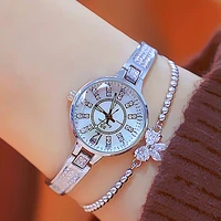 fashion women diamond watch luxury brand womens crystal bracelet watches stainless steel quartz ladies wristwatch reloj mujer