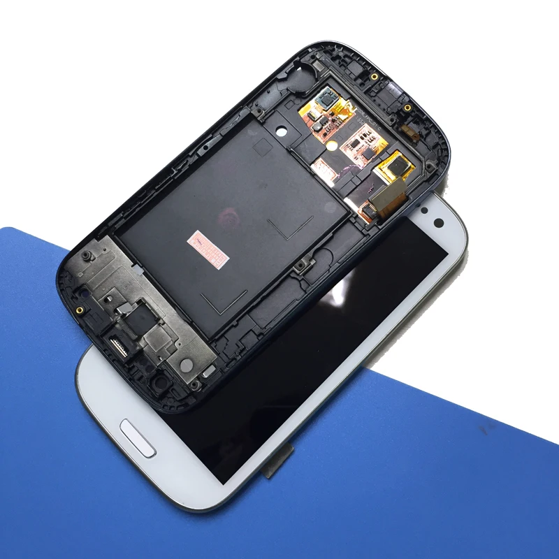 Для samsung s3 i9300 ЖК-дисплей рамка дисплей для монитор панель модуль в сборе |