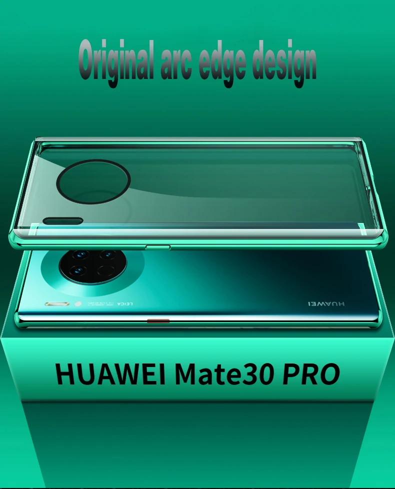 Роскошный защитный Магнитный чехол на весь корпус для huawei P30 P20 lite Pro 360, задняя крышка из закаленного стекла huawei mate 30 20 Pro Чехол