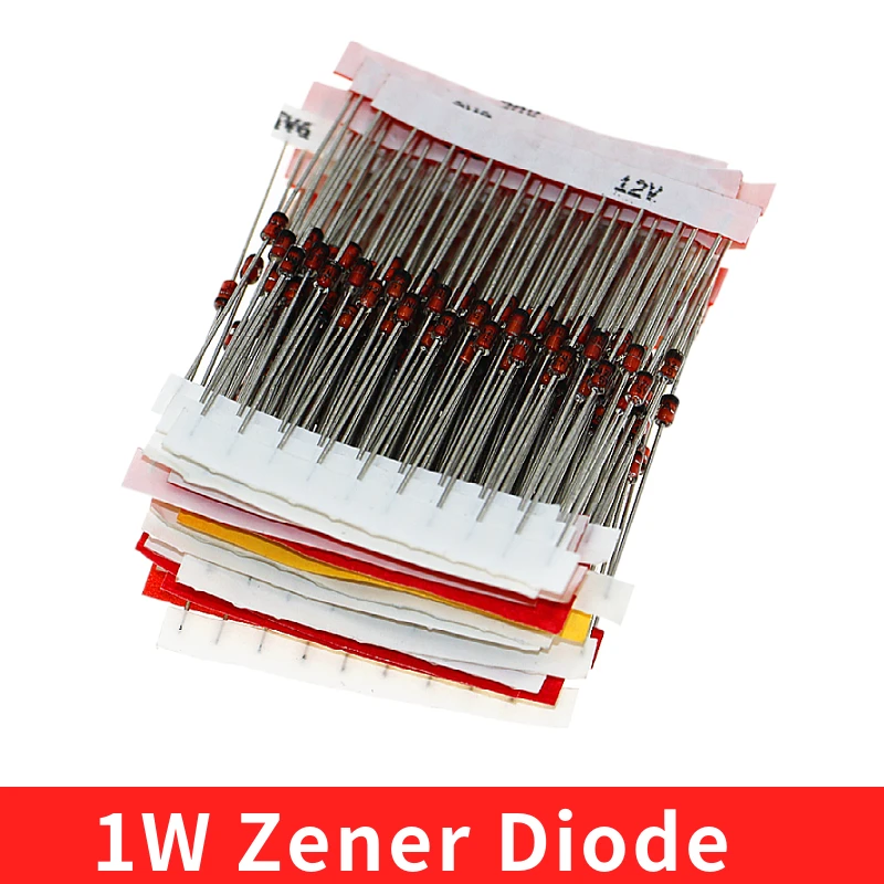 1W Zener Diode Assorted Kit (3V 3.3V 3.6V 5.1V 5.6V 7.5V 10V 12V 13V 15V 16V 18V 20V 22V 24V 30V 33V 39V) Assortment Set