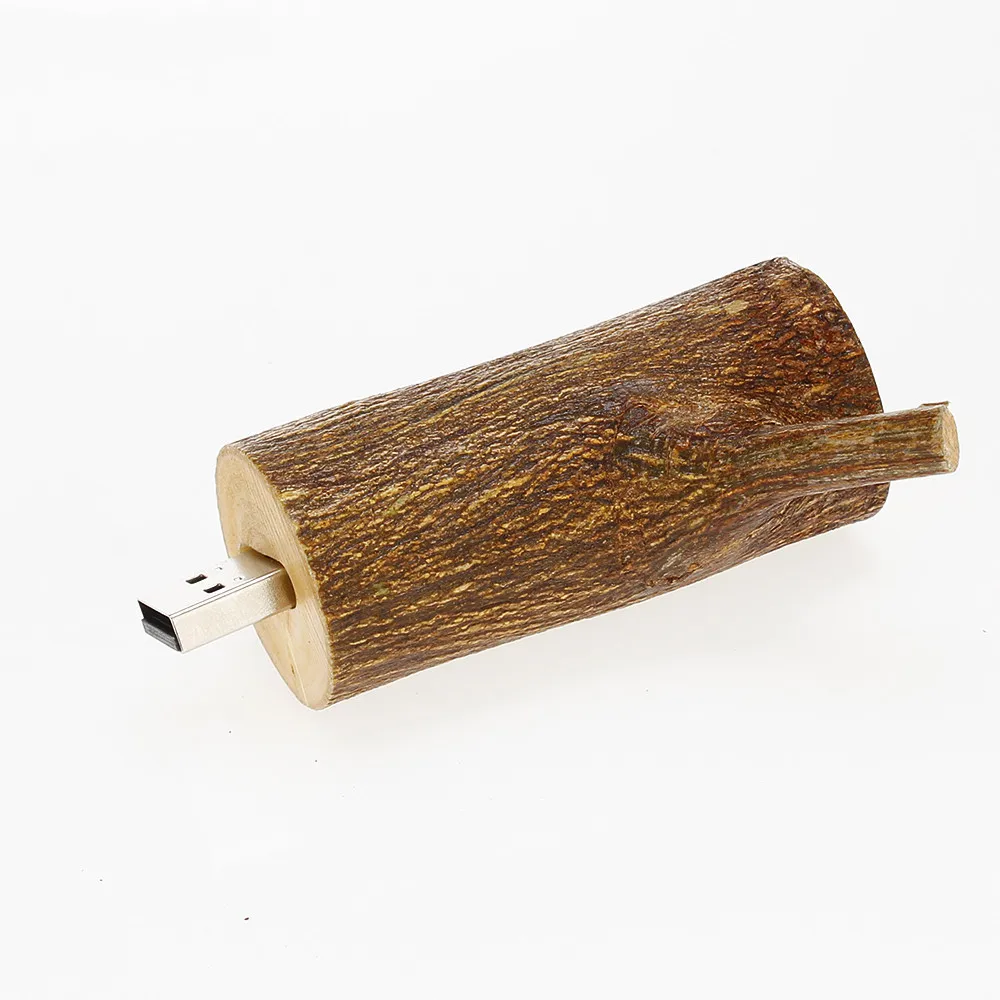 

New Usb Flash Drive Natural Wooden Tree Branch Usb Memory Stick Pendrive 2.0 4Gb 8Gb 16Gb 32Gb Pen Drive 64Gb 128Gb Wedding Gift