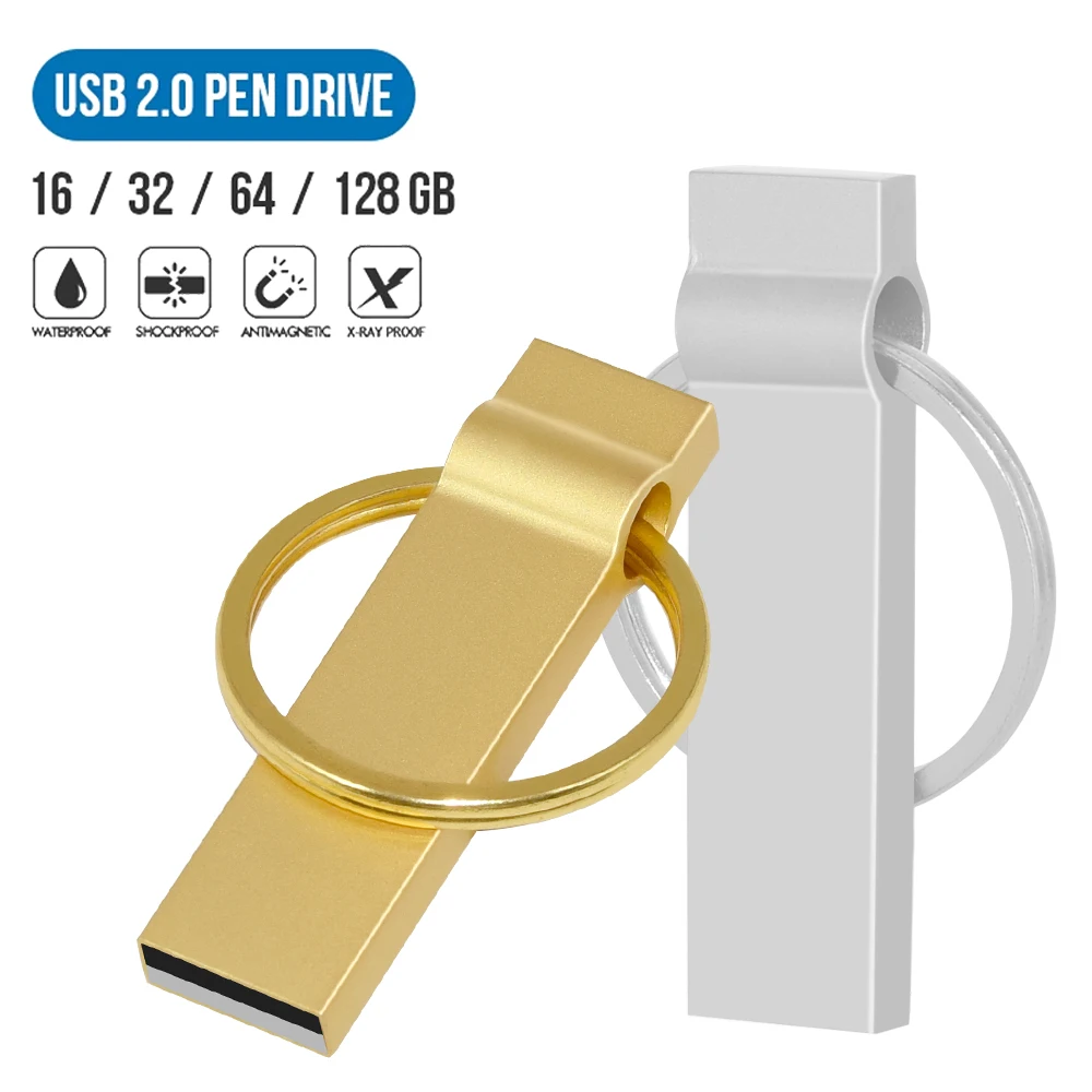 

Водонепроницаемый usb флэш-накопитель, usb флэш-накопитель 16 ГБ, 8 ГБ, 4 Гб, usb-ключ, металлическая Флэшка, 32 ГБ, 64 ГБ, 128 ГБ, флэш-накопитель, usb-карта...