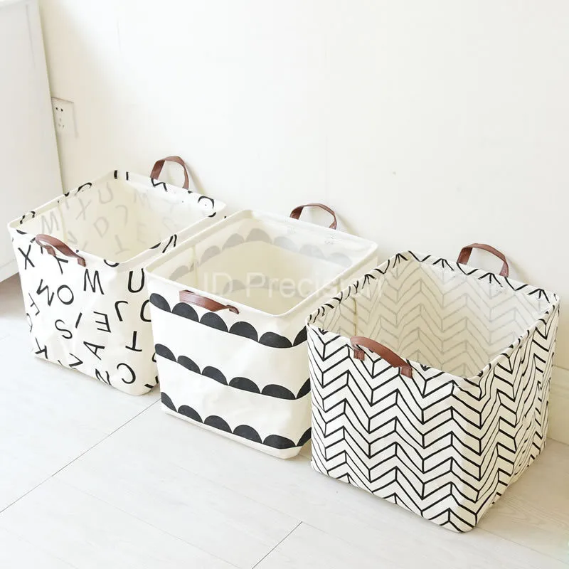 

Folding Toys Clothing Laundry Storage Basket Sundries Container Organizer Household Pouch Laundry Basket Hamper With Handles