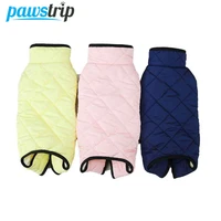pawstrip winter dog clothes cotton warm puppy jumpsuit soft four leg clothes for chihuahua pomeranian casual pet costume s xxl