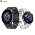 YAYUU 22 мм ремешок из нержавеющей стали для Huami Amazfit GTR 3 3 Pro  GTR 2 2e  GTR 46 мм браслет браслет для Xiaomi Watch Color 2 ремешок