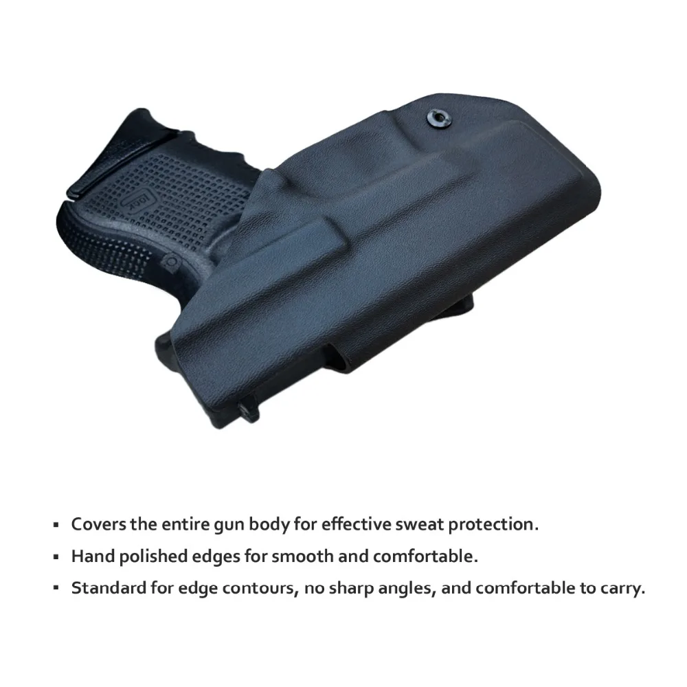 BBF Make IWB Тактический KYDEX пистолет кобура Glock 19 17 25 26 27 28 43 22 23 31 32 Внутри Скрытого Ношения кейс для пистолета аксессуары