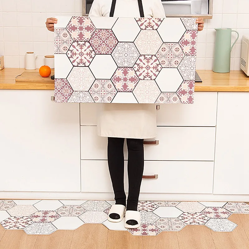 

Non-slip Kitchen Rugs Floor Mat Bathroom Entrance Door Mat Carpets Hallway Geometric Bath Mat Living Room Area Rug Tapis Cuisine