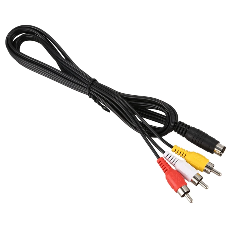 1 5 м 4.9ft 3 RCA Мужской до 4 Pin S-Video ТВ ПК кабель-переходник | Электроника