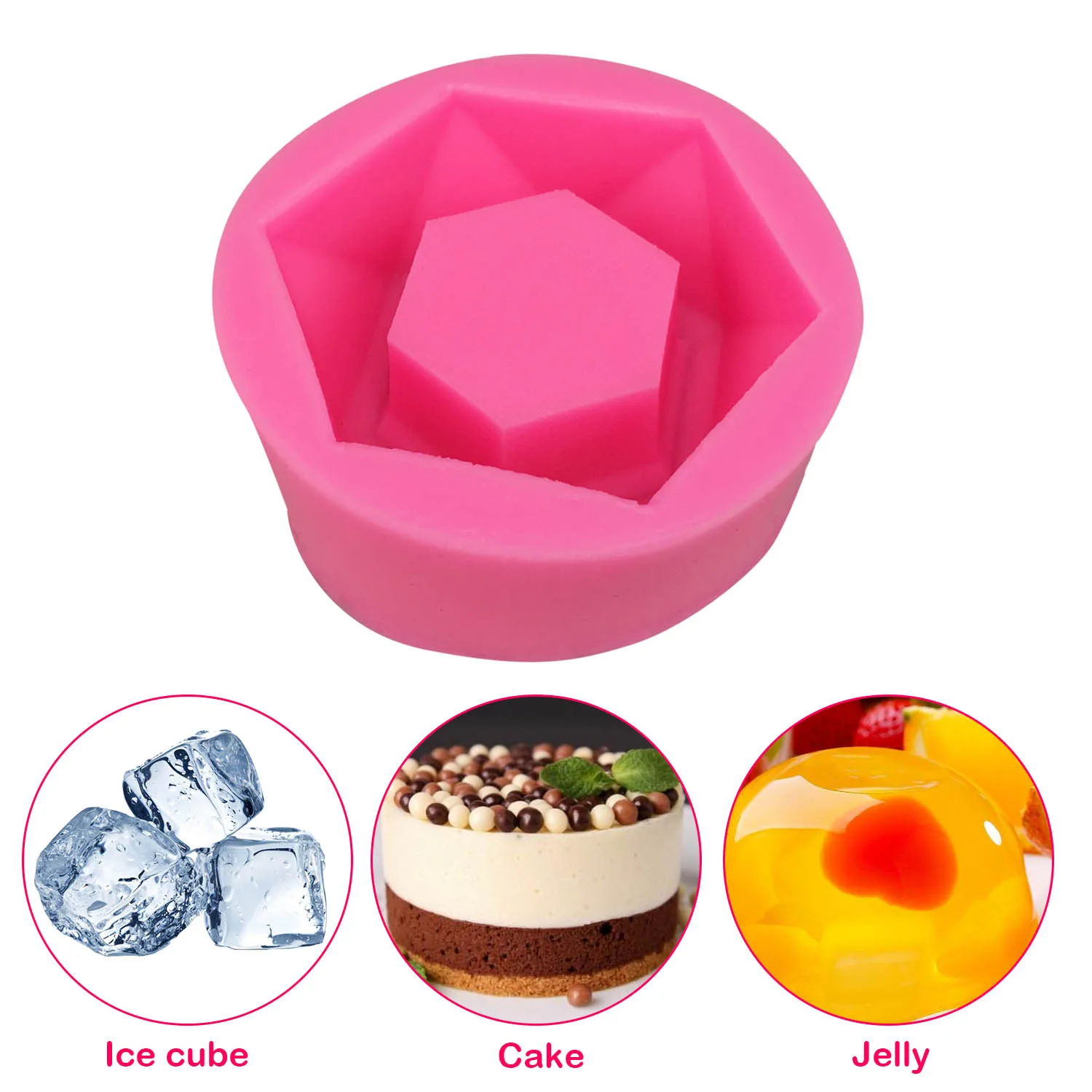 Шестигранная силиконовая форма сделай сам для суккулентов растений цветов