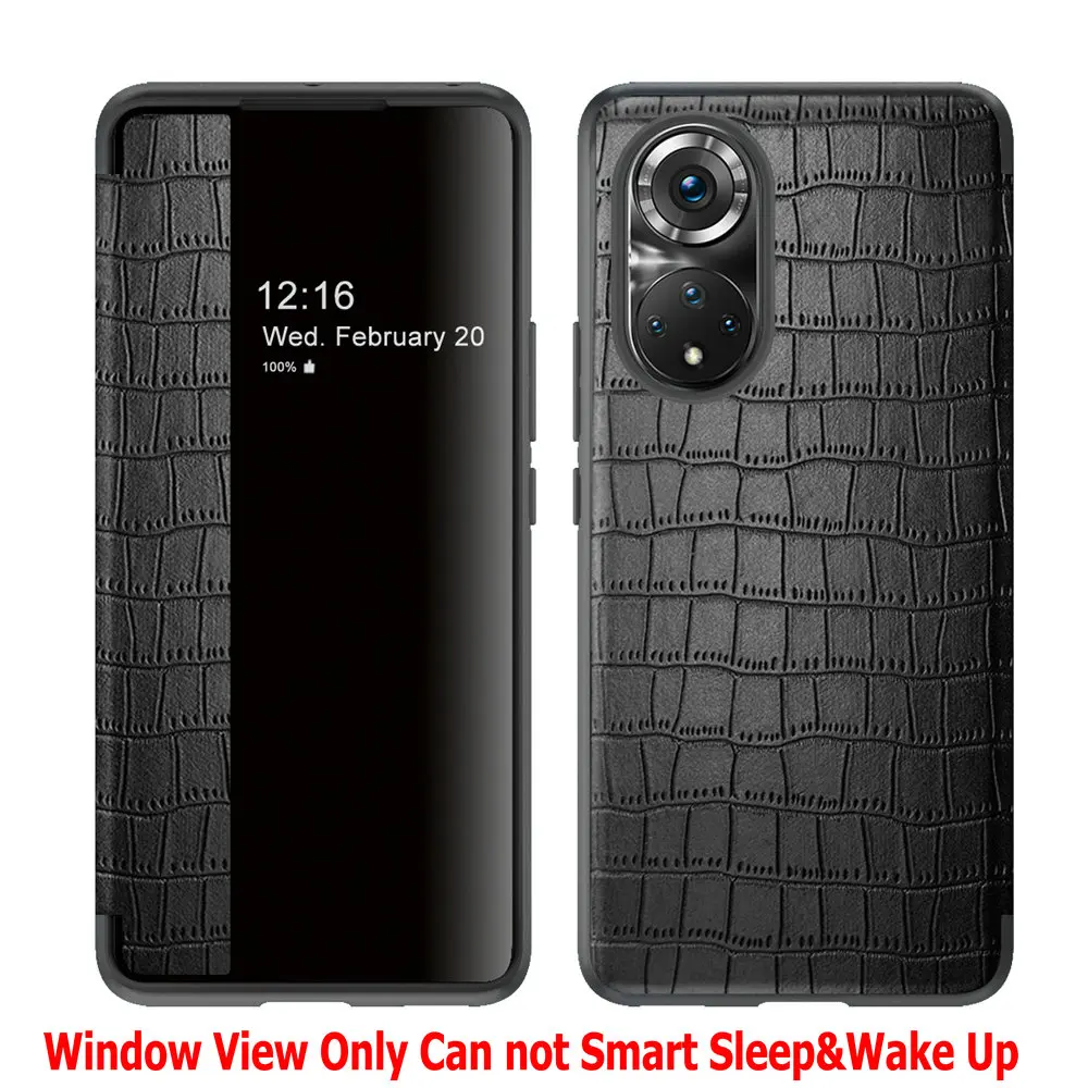 

Honor 50 Honor50 Case Leather Window View Flip Cover for Honor 50 Pro SE Book Wallet Shockproof Bumper for Huawei Nova 9 Pro