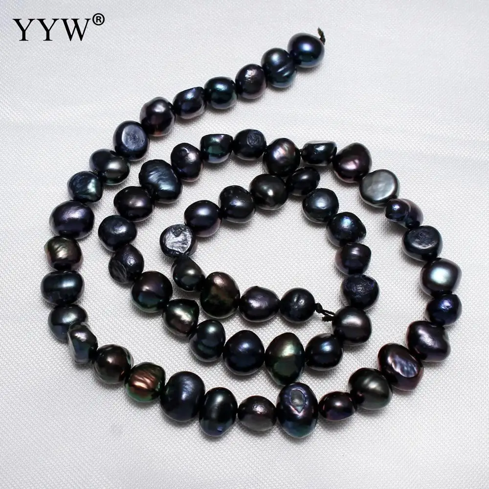 

Grade AA Cultured Potato Freshwater Pearl Beads Black 6-7mm Approx 0.8mm Sold Per Approx 14.5 Inch Strand