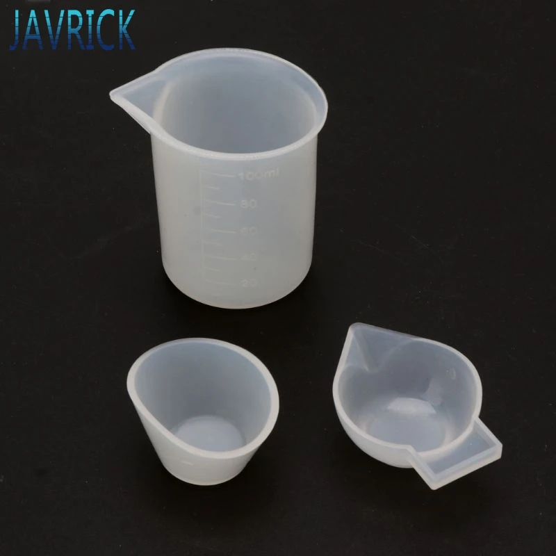 12 шт. Силиконовые Измерительные Чашки для смешивания УФ-полимерная форма набор