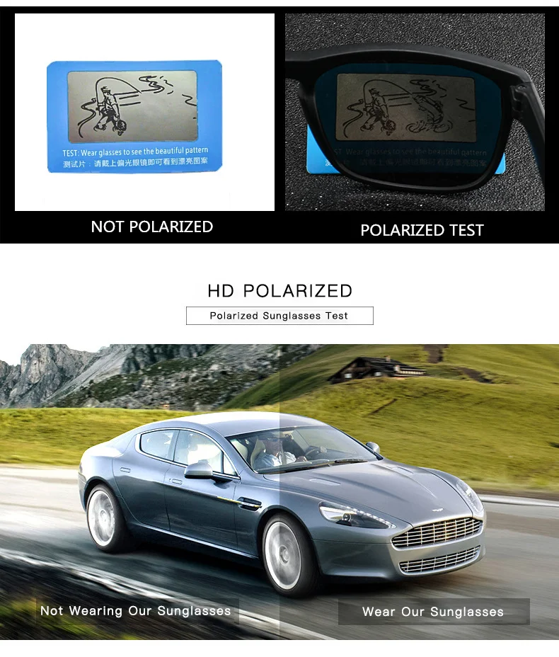 Поляризованные фотохромные солнцезащитные очки LongKeeper Мужские квадратные