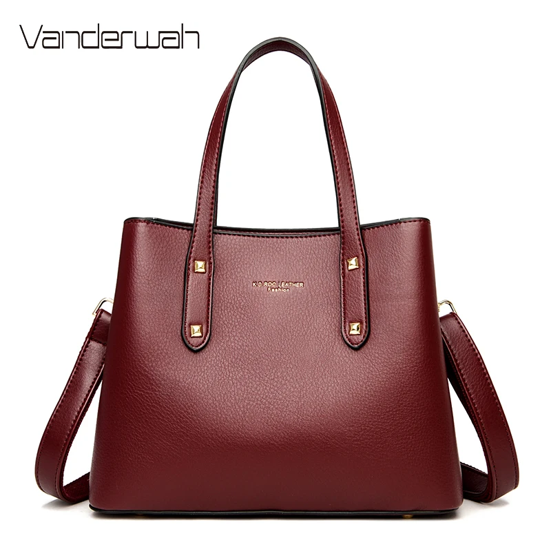 Роскошные женские сумки из мягкой кожи дизайнерские высокого качества через