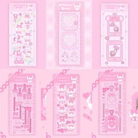 kawaii pink cute pet series sticker decoration manual photo album scrapbook material diy stationery stickers art supplies