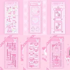Милые Розовые наклейки серии домашних животных, украшение, ручной фотоальбом, аксессуары для искусства