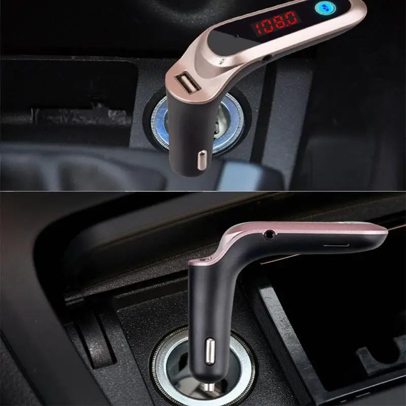 

Car MP3 Player Bluetooth FM Transmitter AUX Wireless Audio Handsfree Player Charger Receiver USB MP3 Fast Auto R8G3