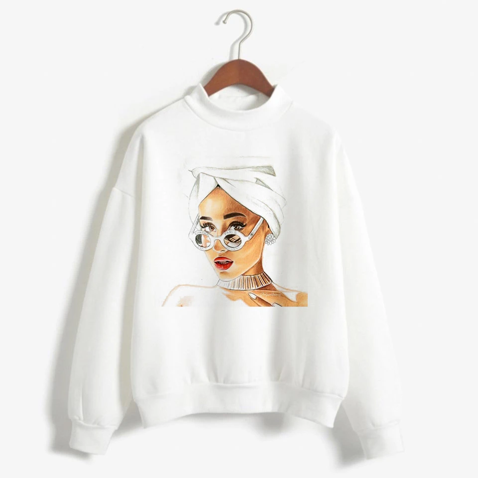 Новая Толстовка Ariana Grande, одежда, 7 колец, женские толстовки, негабаритная уличная одежда с капюшоном, Женская печать, капюшон Highstreet - Цвет: 4012