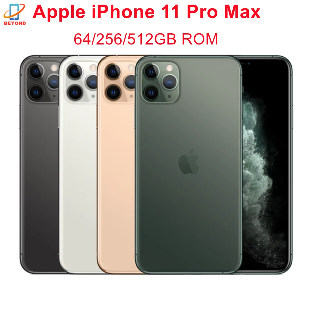 Оригинальный разблокированный сотовый телефон Apple iPhone 11 Pro Max 6 5 дюйма ОЗУ 4 Гб ПЗУ